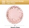 50 PCS Disposable Party Paper Plates - Pink & Rose Gold (7 inches)